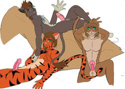 anthro anthro_only disney furry jivewriter kingdom_hearts male_only no_humans penis sora sora_(lion_form) testicles the_lion_king