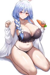 1girls blue_hair breasts female high_resolution hips hololive hololive_japan huge_breasts jasony light-skinned_female light_skin long_hair mature_female milf mother pekomama rabbit_ears simple_background thick_thighs thighs virtual_youtuber wide_hips