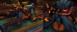 1boy 1girls anus blizzard_entertainment blood_elf dreamswarart interspecies lady_liadrin light-skinned_female light_skin mating_press nude red_hair sex troll troll_(warcraft) vaginal_penetration vaginal_sex warcraft world_of_warcraft zandalari_troll