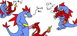 charmeleon color feraligatr fire nintendo pokemon tagme tail tail_fire