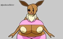 animated big_breasts breasts eevee female furry huge_breasts jonhexelleirr mp4 no_sound pokémon_(species) pokemon pokemon_(species) solo tagme thick_thighs video wide_hips