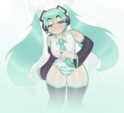 blue_eyes female female_focus female_only focus green_hair hatsune_miku looking_at_viewer mr_fuga pale-skinned_female pale_skin solo solo_female solo_focus twintails vocaloid