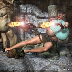 3d female human lara_croft lara_croft_(classic) male ricky_java sunglasses tomb_raider