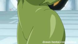 animated drawn-hentai female green_skin hand_on_breast marvel mp4 naked no_sound nude nude_female pussy she-hulk smiling tagme video