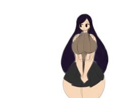 1girls animated areola areolae ass bare_shoulders big_ass big_breasts big_butt black_hair blinking bouncing_breasts breast_expansion breasts breasts_bigger_than_body breasts_bigger_than_head clothed clothes clothing dizzy enormous_breasts expansion falling female female_only frame_by_frame front_view fully_clothed gigantic_breasts growth hair heavy_breasts hips hiruson hourglass_figure huge_ass huge_breasts huge_butt human human_only humanoid hyper_breasts jiggle large_ass large_breasts large_butt long_hair looking_at_breasts looking_at_viewer massive_breasts nipples shocked simple_background skirt sleeveless sleeveless_turtleneck smile smiling smiling_at_viewer smooth_animation solo solo_female thick thick_thighs thighs top_heavy very_long_hair voluptuous white_background wide_hips