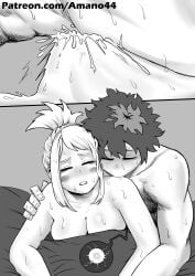 1boy 1girls amano44 closed_eyes cum cum_in_pussy cum_inside greyscale impregnation izuku_midoriya monochrome my_hero_academia ochako_uraraka ovum penetration pounding sex short_hair sperm_cell sweat sweatdrop tagme teenage teenage_couple vaginal_penetration vaginal_sex