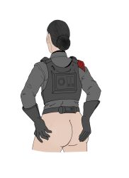 1girls bottomless bottomless_female female female_only iden_versio imperial_officer rear_view ricccky solo standing star_wars star_wars:_battlefront_2 tagme