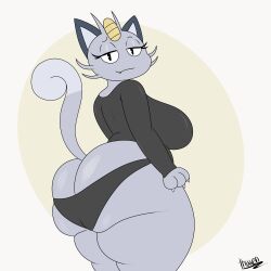 alolan meowth from pokemon by thixxen