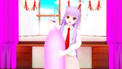 1girls 3d air_tank animated big_breasts breast_expansion breast_inflation breast_pop breasts female_only gigantic_breasts hose hose_inflation huge_breasts hyper_breasts imbapovi inflation large_breasts mmd popping reisen_udongein_inaba solo solo_female sound tagme touhou video