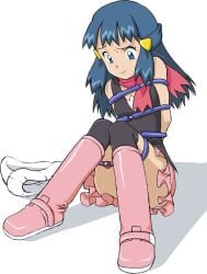 1girls bondage daikinbakuju dawn_(pokemon) female pokemon tagme tied_up