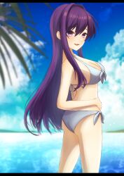 ass breasts doki_doki_literature_club female female_only outdoors outside solo tagme wata_(artist) yuri_(doki_doki_literature_club)