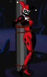 1girls batman:_the_animated_series batman_(series) bondage bound dc dc_comics dcau female gag gagged harley_quinn liganometry tagme