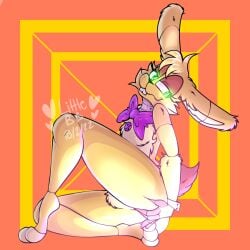 ass ass_focus ass_grab balls balls_deep dick femboy five_nights_at_freddy's fnaf furry furry_ass furry_ears furry_only furry_tail goldbite83 grabbing green_eyes legs_apart male_only open_legs pose rabbit smile smiley_face spring_bonnie spring_bonnie_(fnaf) yellow_fur