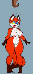 anthro big_breasts davidthewolfx10 disney drooling female fox furry happy_trance hypnosis hypnotized janneth_(davidthewolfx10) kaa mind_control nipples open_mouth snake tagme tail the_jungle_book tongue tongue_out wolf