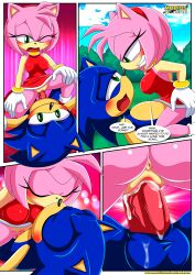 amy_rose anus ass assertive_female balls bbmbbf blush comic comic_page cowgirl_position cum cum_in_pussy cum_inside english_text female female_on_top kissing male male/female mobius_unleashed palcomix penile_penetration penis pussy sega sex sonic_(series) sonic_the_hedgehog sonic_the_hedgehog_(series) speech_bubble text the_mayhem_of_the_kinky_virus_(comic) vagina vaginal_penetration vaginal_sex