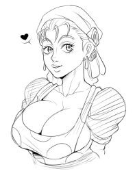 1girls battle_tendency big_breasts detnox female female_focus female_only fully_clothed heart jojo's_bizarre_adventure large_breasts shounen_jump solo suzi_q