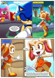 bbmbbf blush breasts comic comic_page cream_the_rabbit female male mobius_unleashed no_panties palcomix pussy sega sonic_(series) sonic_the_hedgehog sonic_the_hedgehog_(series) the_mayhem_of_the_kinky_virus_2_(comic)