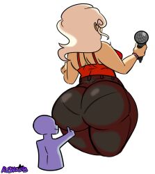 ass_on_face big_ass giantess microphone rushgob size_difference voluptuous