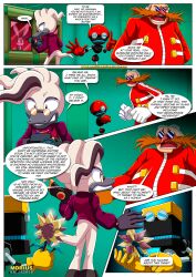 bbmbbf comic comic_page cubot doctor_starline dr._eggman english_text idw_comics idw_publishing male mobian_(species) mobius_unleashed orbot palcomix rabbit sega sonic_(series) sonic_the_hedgehog_(comics) sonic_the_hedgehog_(idw) sonic_the_hedgehog_(series) speech_bubble text the_mayhem_of_the_kinky_virus_(comic)