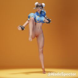 1girls 3d capcom chun-li chun-li_(fortnite) female female_only fortnite fortnite:_battle_royale solo street_fighter wadespector