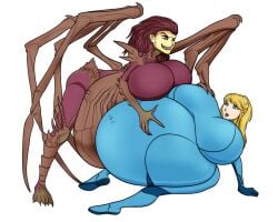 2girls belly big_belly big_breasts breasts female huge_belly huge_breasts hyper hyper_pregnancy metroid pregnant riddleaugust samus_aran sarah_kerrigan starcraft