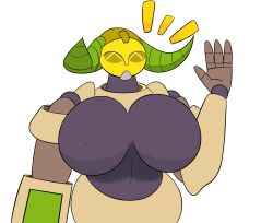 2d animated beepboopstv_(artist) big_breasts blizzard_entertainment centaur enormous_breasts huge_breasts large_breasts orisa overwatch overwatch_2 robot robot_girl tagme