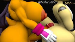 3d 3d_model animatronic bat_wings big_ass big_breasts big_butt dog_tail enjoying femboy futa_on_femboy futanari grabbing_ass grabbing_from_behind moaning moaning_in_pleasure mobian mobian_(species) mobian_bat nsfwsandy orange_body orange_skin penis_on_ass red_tip render rouge_the_bat sega sonic_(series) sonic_adventure_2 sonic_the_hedgehog_(series) tanned_skin voluptuous wide_hips wings