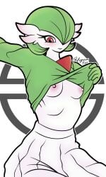 clothed clothing female gardevoir hi_res humanoid irgramfox mammal nintendo nude pokémon_(species) pokemon pokemon_(species) skirt smile solo video_games