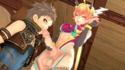 1boy 1futa 3d fellatio futa_on_male futadom futanari huge_cock kora_(xenoblade) nintendo oral pointy_ears rex_(xenoblade) theboobedone xenoblade_(series) xenoblade_chronicles_2