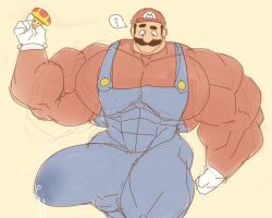 abs balls biceps bodybuilder boner bulge erection gab_art hyper hyper_balls hyper_genitalia hyper_muscles hyper_penis hyper_testicles male male_focus male_only mario mario_(series) muscles muscular muscular_arms muscular_ass muscular_back muscular_legs muscular_male muscular_thighs nipples pecs penis precum_through_clothing solo solo_male super_mario_bros. testicles veins veiny_penis
