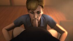 1boy 1girls 3d animated blowjob clothed_female_nude_male eye_contact joyce_price life_is_strange looking_at_viewer milf moaning oral pov pov_eye_contact sex sfm short_hair skeletron27 sound source_filmmaker video