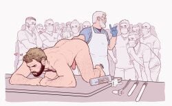 2021 2d 2d_(artwork) 2d_artwork blushing_profusely clothed_male_nude_male cumming embarrassed_nude_male free_use gay hairy hairy_male homoerotic implied_penetration leaking_cum learning male male_focus male_only male_penetrated medical_examination medical_play medical_scrubs multiple_boys multiple_males nickie_charles physical_education physical_exam professor public public_exposure public_nudity public_use teaching yaoi