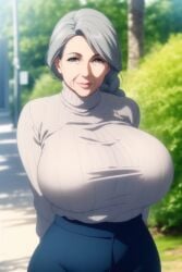 ai_generated big_breasts gilf grandmother huge_breasts mature_female ultrahentaisai