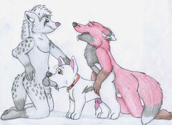 3boys anthro anthro_on_feral bolt_(character) bolt_(film) disney feral gay male male_only penis tagme yaoi zoophilia zoophilic