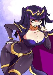 bodystocking breasts chrono_08 female female_only fire_emblem fire_emblem_awakening looking_at_viewer nintendo solo tharja_(fire_emblem)