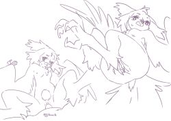 acacia_(ashcozy) anthro ashcozy avian bird breasts duo egg_in_uterus featureless_breasts feet female male penetration penile penile_penetration penis_in_pussy simple_background talons toes vaginal_penetration vaginal_penetration white_background winged_arms wings