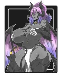 big_breasts dragon dragon_girl dragon_wings gps-device huge_breasts