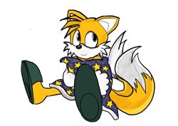 bedcovers cute cute_male digital_drawing_(artwork) double_tail fromitalywithfurore not_porn slippers sonic_(series) sonic_the_hedgehog_(series) tails tails_the_fox wholesome