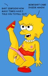 cum dxt91 female female_only human lisa_simpson solo tagme the_simpsons yellow_body