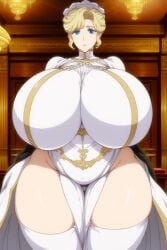 ai_generated big_breasts blonde_hair blue_eyes breasts huge huge_breasts large_breasts maid maid_outfit maria_(victoria_maid_maria_no_hoshi) victoria_maid_maria_no_hoshi victorian_maid_maria_no_houshi