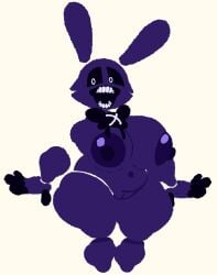 1girls ass_bigger_than_head belly belly_button black_scarf breasts bunny bunny_ears cxsafsfqwr_(moroon_gag) digital_media drazercd female female_only five_nights_at_freddy's fnaf friday_night_funkin full_body moroon_gag no_neck nude only_female ourple_guy_(fnf_mod) pixel_art purple_areola purple_body rwqfsfasxc_(five_nights_at_freddy's) scarf shadow_bonnie shadow_bonnie_(fnaf) solo teeth thick_thighs