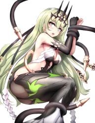 artist_request bondage clothed green_hair honkai_(series) honkai_impact_3rd mobius_(honkai_impact)