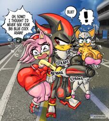 1boy 2_frame_animation 2girls ai_voice_acted amy_rose animated being_watched big_ass big_balls big_breasts big_penis bottom_heavy casual casual_handjob edited erect_nipples exposed_torso female footwear goudadunn grabbing_from_behind grabbing_penis handjob handwear hi_res huge_ass huge_balls huge_cock male marsupial masturbation mistaken_identity mp4 public public_nudity rouge_the_bat sagging_balls shadow_the_hedgehog shortstack sonic_(series) sound sound_edit sweat tagme tears video wardrobe_malfunction