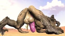 1boy 3d animated balls bethesda_softworks big_penis butt claws connivingrat deathclaw dick fallout fallout_4 feral gay hi_res horns huge_balls huge_penis inviting inviting_to_anal jack-o_pose male male_only monster no_sound outdoors presenting_ass shaking_butt solo solo_focus submissive submissive_male submissive_monster tagme thick_ass_monster video