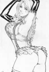 1girls android aphrodite_ix big_ass big_breasts comiconart female image_comics long_hair revealing_clothes robot_girl skimpy_clothes solo tagme top_cow