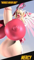 1futa 3d 3d_(artwork) bimbo bimbofication erection futa_only futanari large_lips massive_breasts massive_penis mercy nipple_bulge overwatch penis plump_lips shannonthefempyro solo