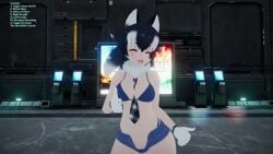 1girls 3d ^o^ animated black_thong blue_bra dancing female grey_wolf_(kemono_friends) heterochromia kemono_friends large_breasts mp4 music short_shorts sound tagme thick_ass thick_hips thick_thighs tie_between_breasts video vrchat white_gloves wolf_ears wolf_tail yogurt_cap