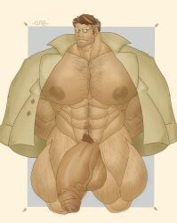 abs almond_cookie biceps bodybuilder cookie_run detective dilf flaccid gab_art hyper hyper_balls hyper_genitalia hyper_muscles hyper_penis hyper_testicles male male_focus male_only muscle muscles muscular muscular_arms muscular_ass muscular_back muscular_legs muscular_male muscular_thighs nipples pecs solo solo_male veins veiny_penis