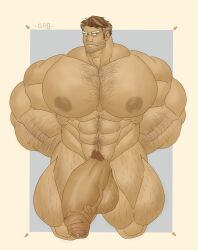 abs almond_cookie biceps bodybuilder cookie_run detective dilf flaccid gab_art hyper hyper_balls hyper_genitalia hyper_muscles hyper_penis hyper_testicles male male_focus male_only muscle muscles muscular muscular_arms muscular_ass muscular_back muscular_legs muscular_male muscular_thighs nipples nude pecs solo solo_male veins veiny_penis