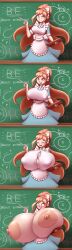 1girls alternate_breast_size big_breasts blush breast_expansion breasts breasts_bigger_than_head breasts_bigger_than_torso collage danganronpa danganronpa_3 elfdrago embarrassed enormous_breasts exposed_breasts female female_only getting_bigger huge_breasts hyper hyper_breasts large_breasts looking_at_viewer metachoke multiple_images smooth_skin solo teacher tearing_clothes wardrobe_malfunction yukizome_chisa